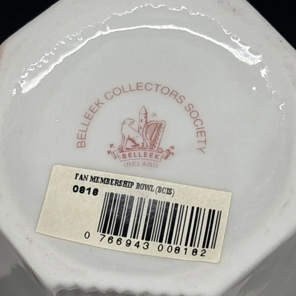 Lot of 5 Vintage Belleek Collectors International Society Porcelain Pieces